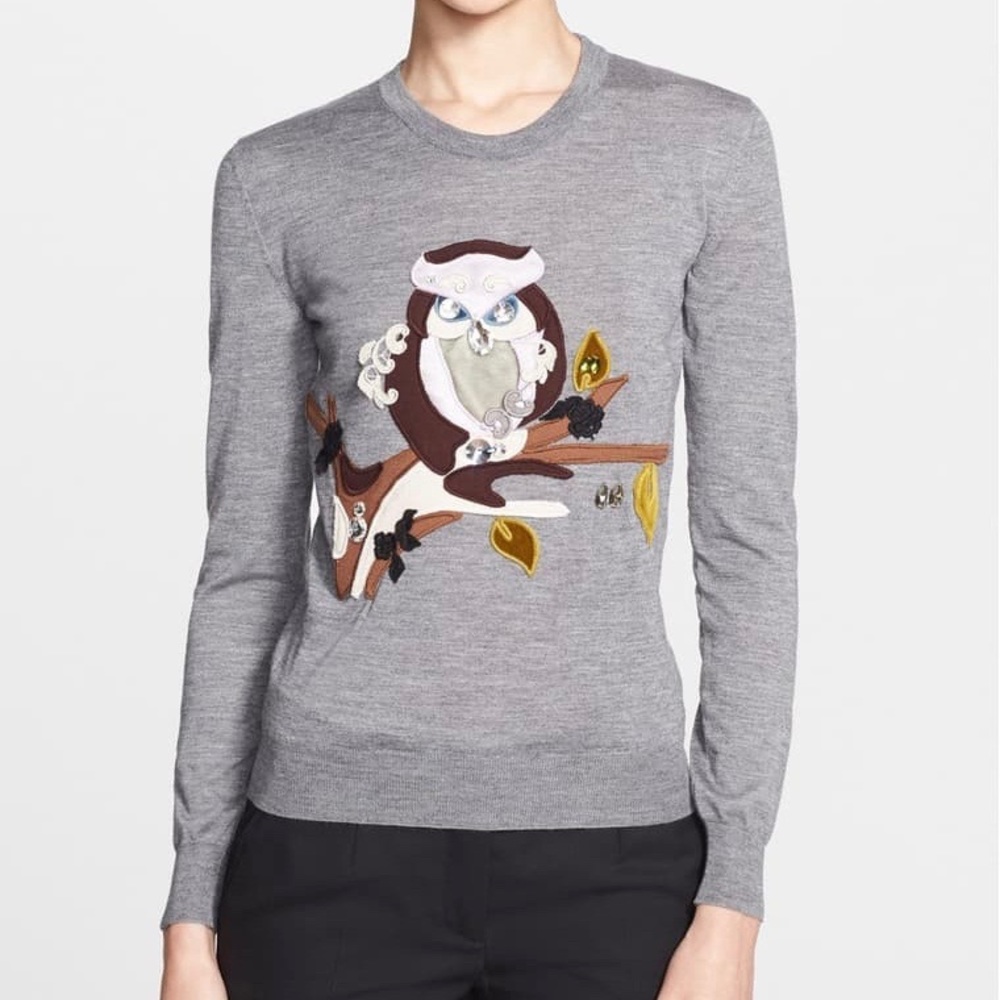 D&G embroidered silk/cashmere knit sweater - Picture 2 of 6